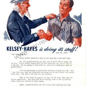 Kelsey-Hayes Wheel Company Propaganda Memo "Stuff"