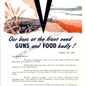 Kelsey-Hayes Wheel Company Propaganda Memo "Guns & Food"