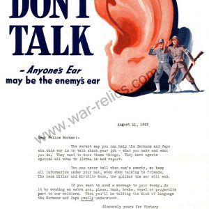 Kelsey-Hayes Wheel Company Propaganda Memo "EAR"