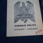 SGML-1402 Collectors guide German Relics Supplement 1 Armbands
