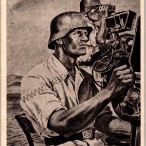 SGML-1374 Flak gun team postcard