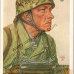 SGML-1371 VDA Post Card Feldwebel Urpte
