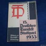 Deutsches Turnfest stuttgart 1933 Leader Book