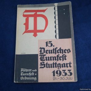 Deutsches Turnfest stuttgart 1933 Leader Book