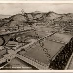 SMGL-1444 Turnfest 1933 Post card Arial Grounds view