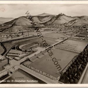 SMGL-1444 Turnfest 1933 Post card Arial Grounds view