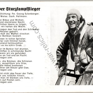 SMGL-1437 Stuka pilot Post card George Eulenberger