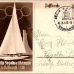Olympic Post card KDF stamped