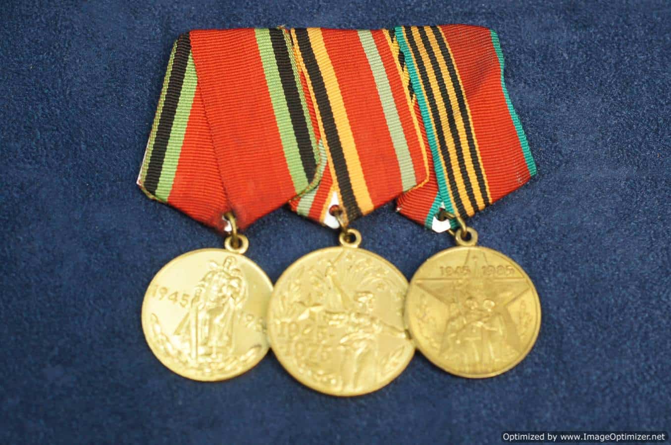 3 pc Soviet Cold war Jubilee medal bar