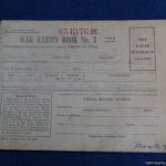 SMGQ-0027 US War Ration Book #854376