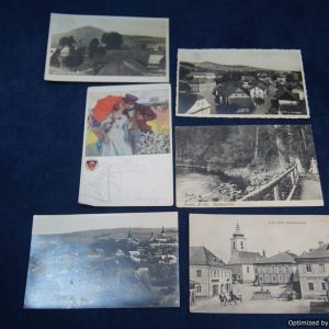 SMGQ-0018 6 pc lot Post cards sent back by member of the 328th infantry regiment