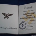 SMGQ-0192 Hitler youth Urkunde (certificate) For Fussball (soccer)