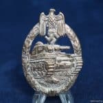 SMGQ-0193 Panzer Assault Badge in Silver by Paul Meybauer