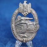 SMGQ-0194 Panzer Assault Badge in Silver by "A.S. In Triangle"