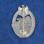 SMGQ-0197 Panzer Assault Badge in silver By Wilhelm Deumer