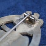 SMGQ-0200 Panzer Assault badge in Silver by Rodolf Souval Repair