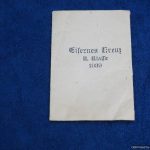 SMGQ-0212 Iron Cross 2nd Class packet by Maria Schenkl