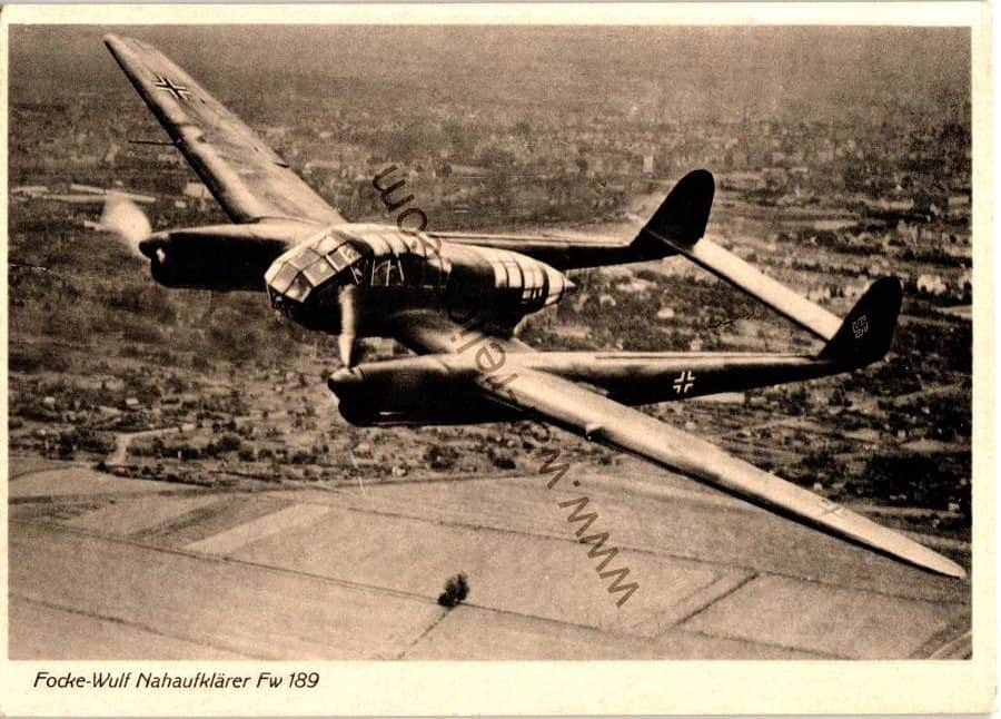 SMGQ-0142 Focke- Wulf Nahaufklärer FW 189 Postcard
