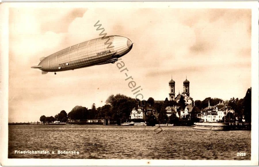 SMGQ-0146 1929 Dated Graf Zeppelin Postcard