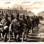 SMGQ-0149 Unser Wehrmacht Post card "on the enemy's heels"