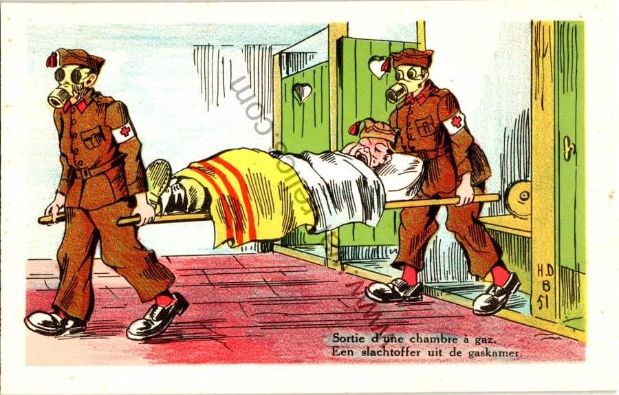 SMGQ-0158 Belgian Lavatory humor Post card