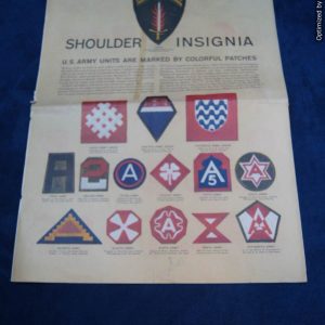 SMGQ-0290 WW2 Era Shoulder Insignia Guide