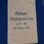 SMGQ-0242 War Merit Cross 2nd class with swords packet by Foerster & Barth