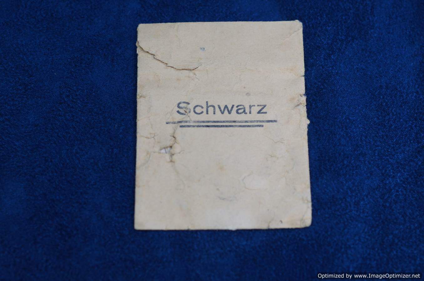 SMGQ-0266 Black Wound badge Packet by A. Werner & Söhne