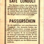 Allied Safe Conduct Pass for Surrendering Germans