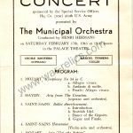 SMGQ-0340 9th army Soprano & Violin concert invitation Feb 1945