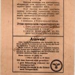 SMGQ-0363 Russian Safe Conduct pass to surrender to Germans