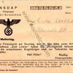 NSDAP Orts Level Mother's Day Invitation