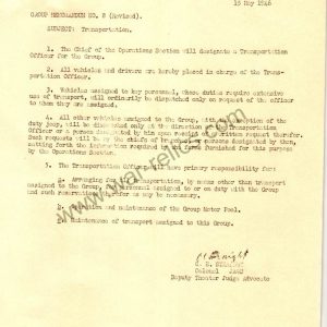 SMGR-0013 Group Memorandum to War Crimes Group of the European Theater May 15 1946