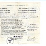Wehrmacht 1940 Discharge slip