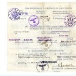 Wehrmacht 1940 Discharge slip