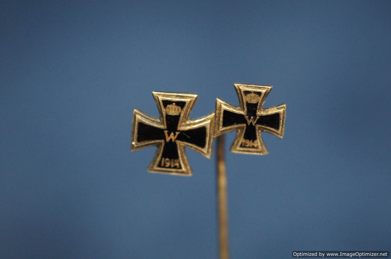 SMGR-0031 1914 Iron Cross 1st & 2nd Class stick pin enamel