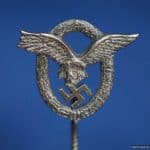 Luftwaffe Pilots badge stick pin 800 silver marked