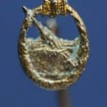 Coastal artillery badge stick pin
