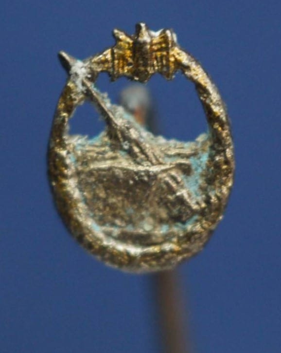 Coastal artillery badge stick pin