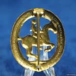 German HorseMans badge in Gold Equestrian