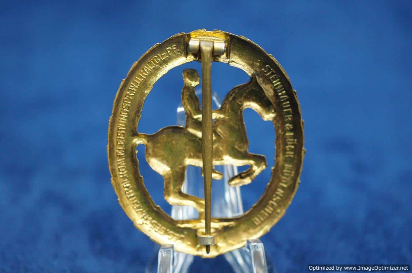 German HorseMans badge in Gold Equestrian