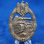 Panzer Assault Badge hollow Tombak by Petz & Lorenze