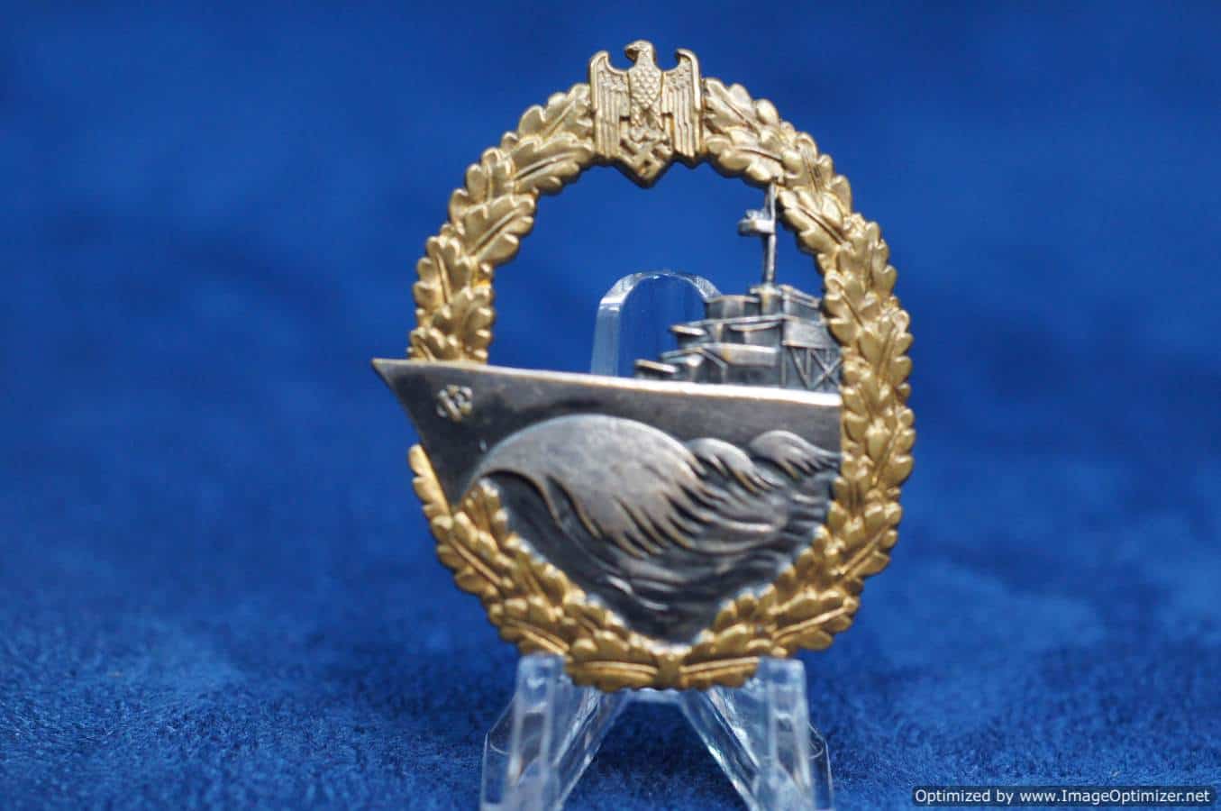 Destroyer badge in Tombak by GWL