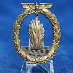 Mine Sweeper Badge in tombak By Otto Schickle