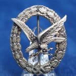 Radio operator /Gunner Badge in nickel silver