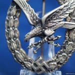 Radio operator /Gunner Badge in nickel silver