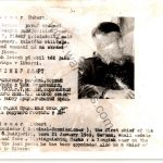 Czechoslovakian SS Gestapo (Sipo-SD) allied “wanted” Card Hubert Ziemer Commissioner