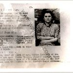 SMGQ-0248 Czechoslovakian SS Gestapo (Sipo-SD) allied “wanted” Card Inge Pohl
