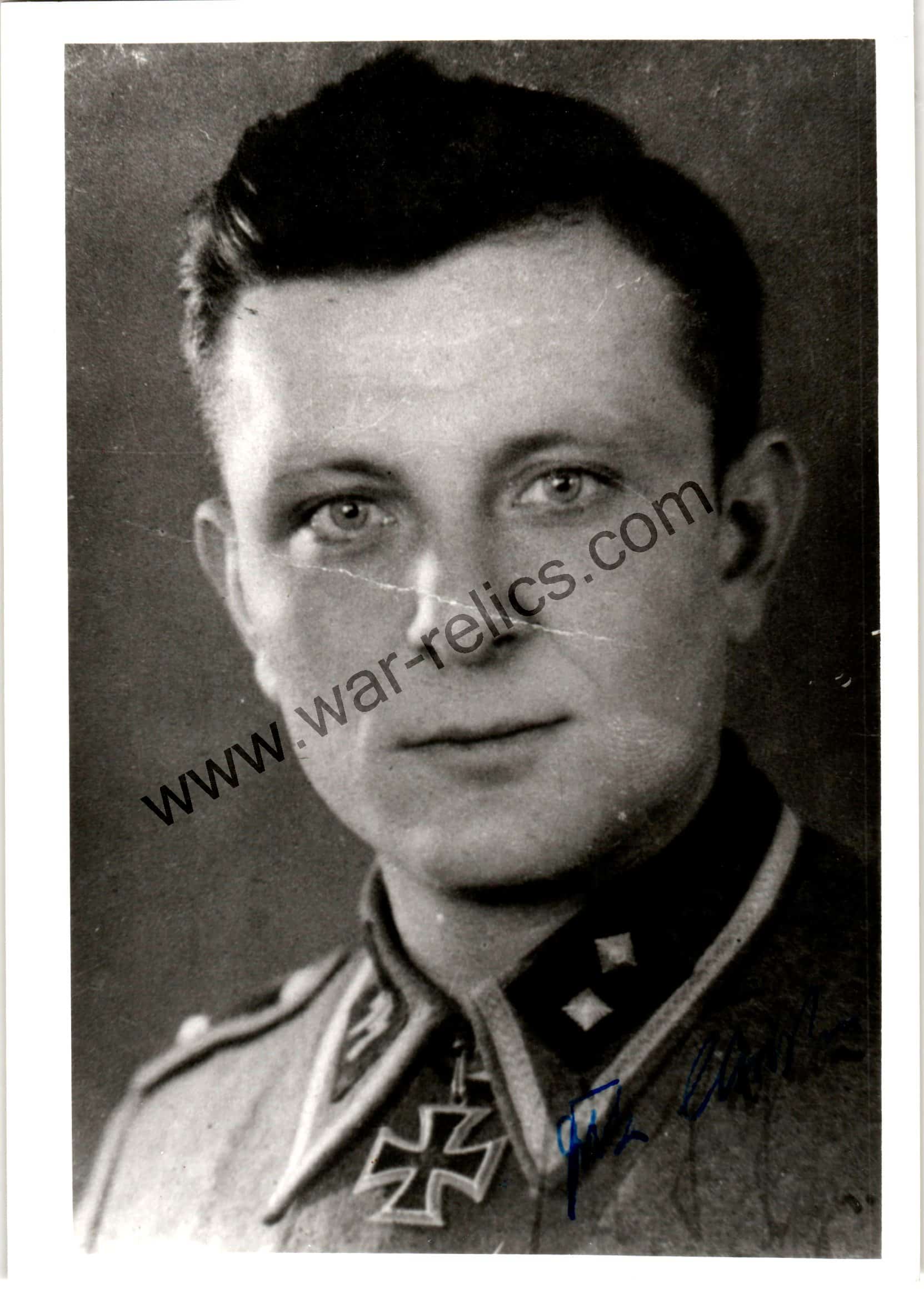 Fritz Christen Knights cross winner Signature