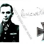Eberhard Heder Knights cross winner Signature